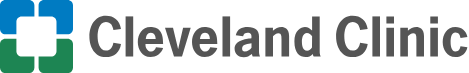 Cleveland Clinic logo with a green and blue cross-shaped design on the left and the text "Cleveland Clinic" in gray on the right.